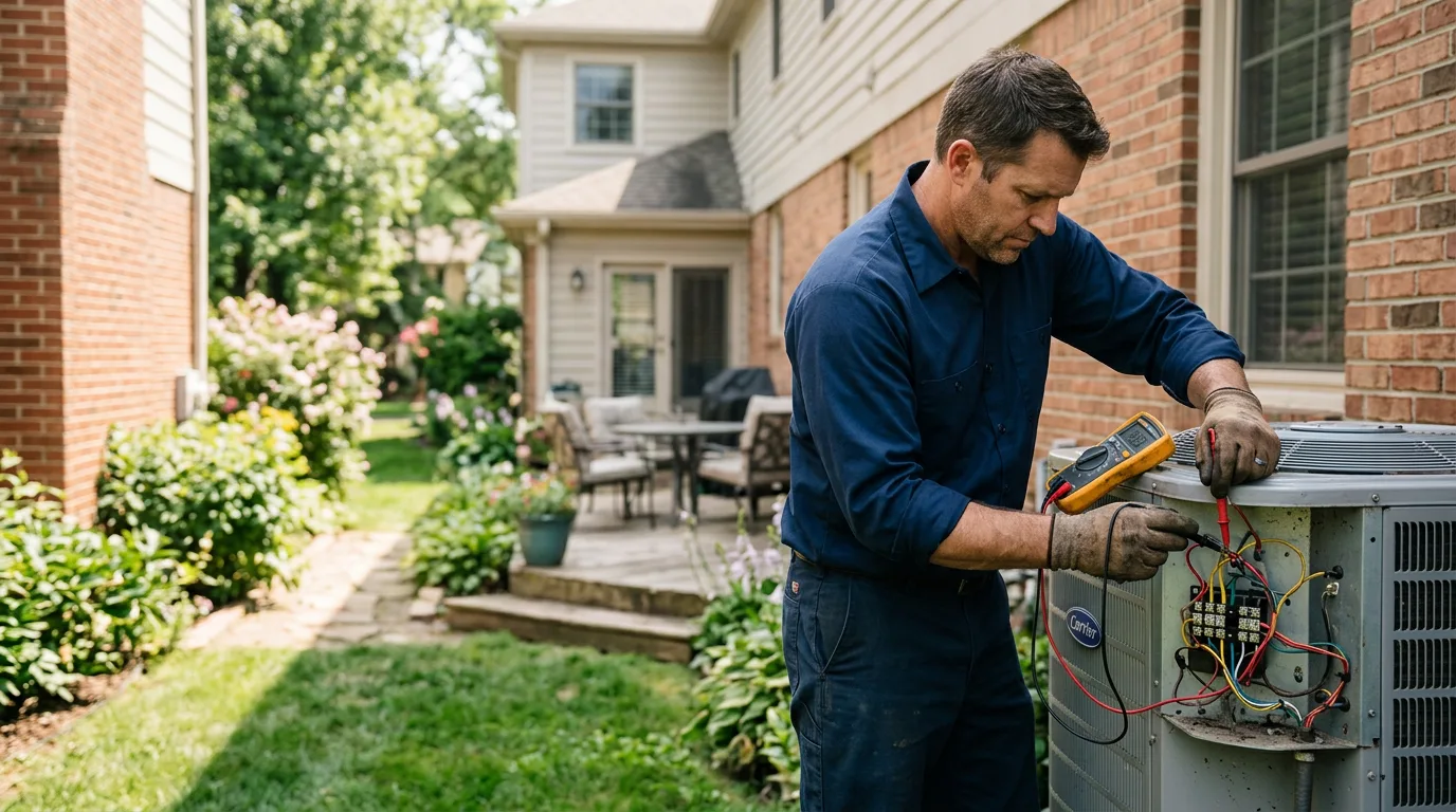 HVAC technician working near Elkton, VA